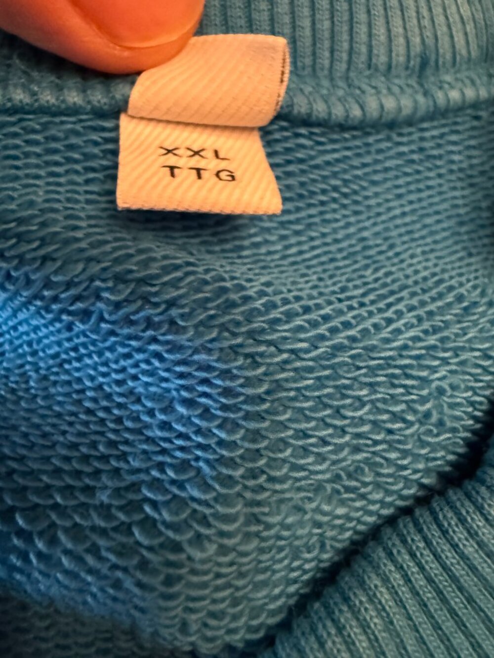 Burberry Men's Sweatshirt - Embroidered XXL - Opal Blue - Picture 6 of 6